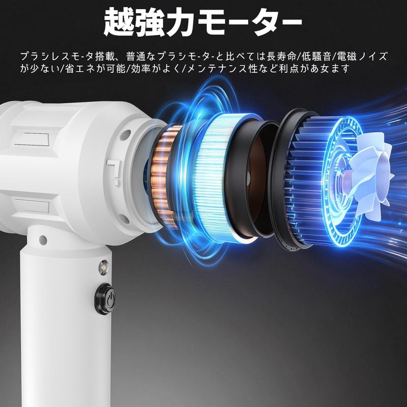 28000Pa超強力コードレスハンディクリーナー|吸引&送風2WAY多機能モデル
