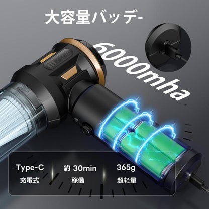 28000Pa超強力コードレスハンディクリーナー｜吸引＆送風2WAY多機能モデル