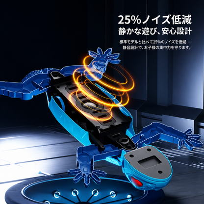 ゲッコーラッシュ リモコン操作式壁登りトカゲおもちゃ - 天井と床を登る